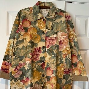 REINZI NY Floral Garden Utility Shirt Jacket S/M